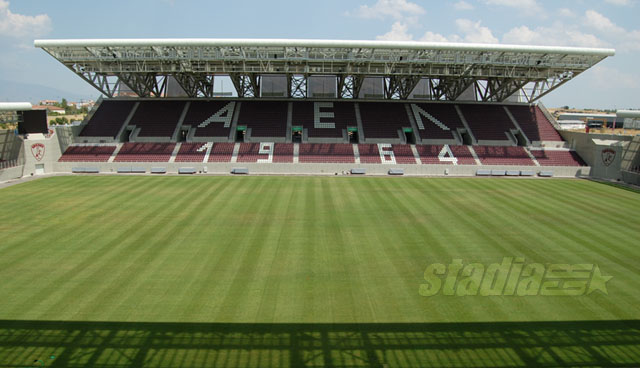 The east stand as seen from the VIP seats - Click to enlarge!