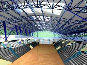Computer image of the arena interior