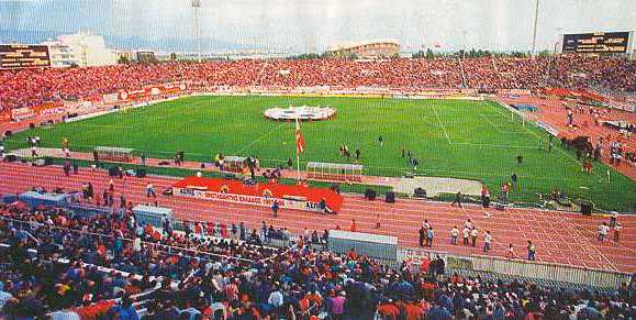 Karaiskaki Stadium in May 1998 (crowning of Olympiakos as Greek champions)