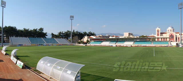 The west (left) and north (right) stands of Komotini Stadium - Click to enlarge!