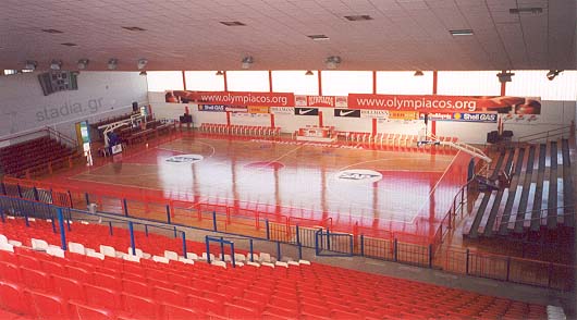 Korydallos Indoor Hall from the top of the main stand