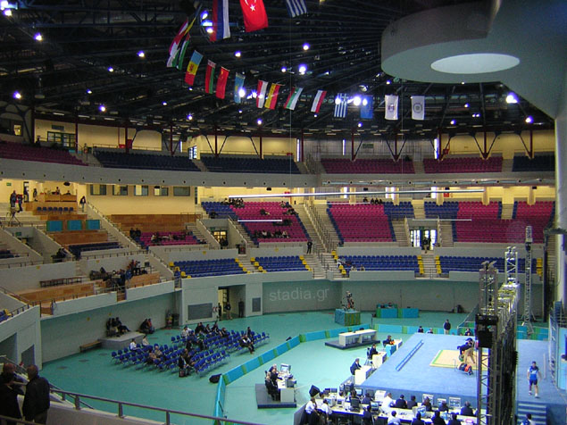The main hall during the inauguration tournament  (December 2003)