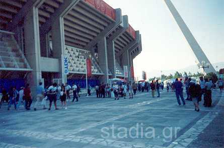 Outside the Olympic Stadium during the 1997 World Athletics Championships
