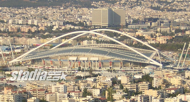 The Olympic Stadium from the west (August 2004)