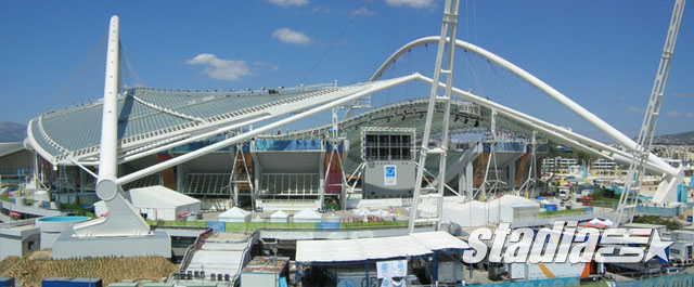 The Olympic Stadium from the south (August 2004)