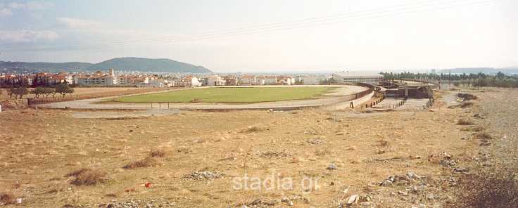 The old stadium occupies the site where the Panthessalian will be built (December 2001)