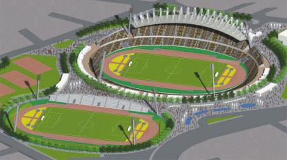 This is what the "new" Panpeloponnesian Stadium will look like in 2004