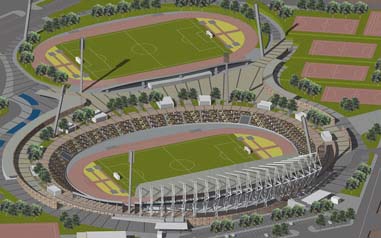This is what the stadium will look like from the west