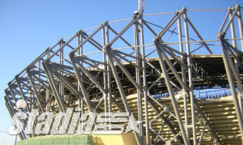 Outside the new west stand (May 2004)