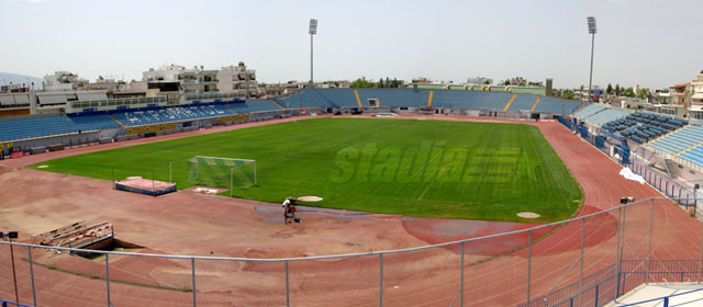 Peristeri Stadium as seen from the away fans section, on the north stand - Click to enlarge!