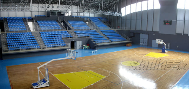 The main east stand of TEI Indoor Hall - Click to enlarge!