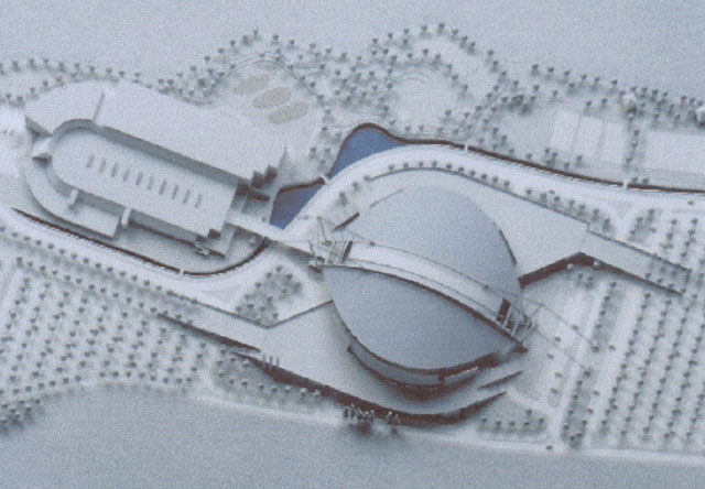Model of the new Thermi Arena