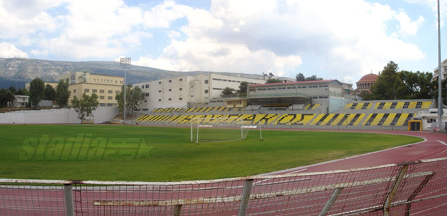 Zografou Municipal Stadium from the northwest - Click to enlarge!